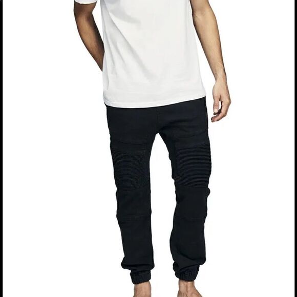 Wesc Black Denim Slim Fit Joggers! - Picture 2 of 8